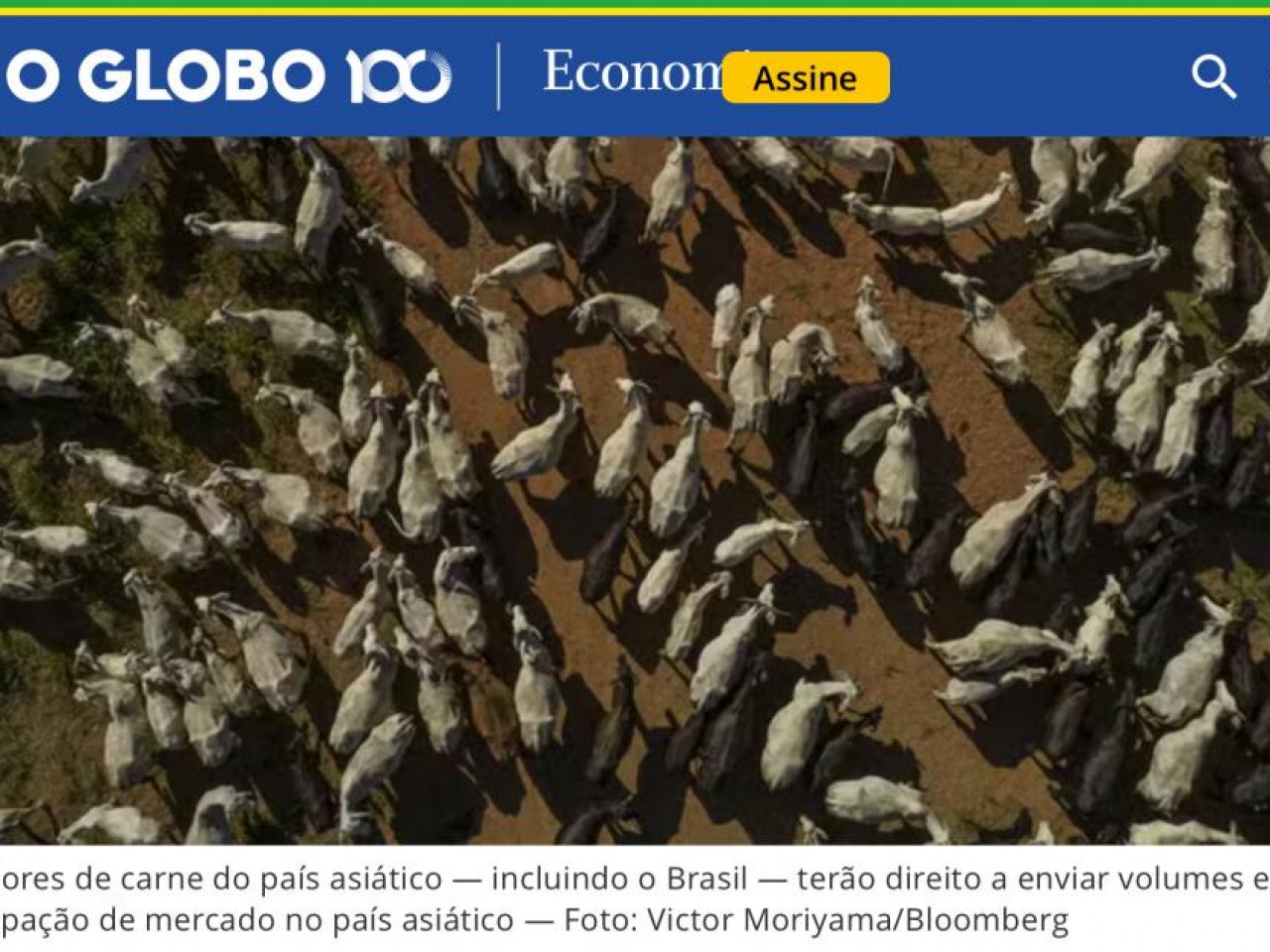 China anuncia nova tarifa de 55% sobre carne bovina importada do Brasil Por Hallie Gu, Em Bloomberg, 31/12/2025, 08h58